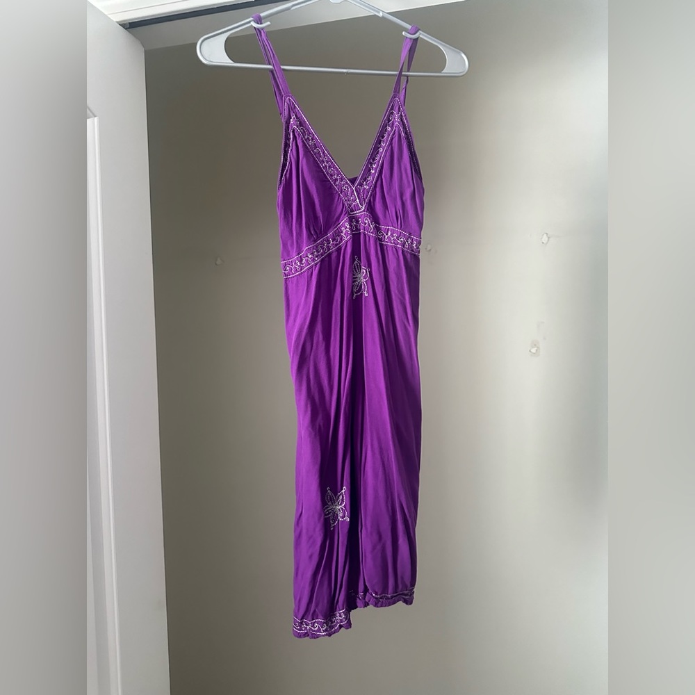 Purple sundress/bathing cover-up